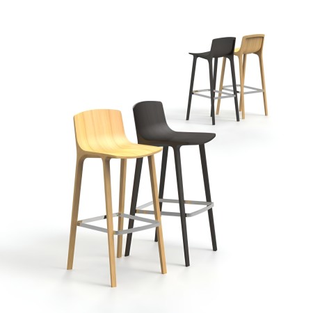 Kitchen Stool Seame - chaises scandinaves devant et derrière