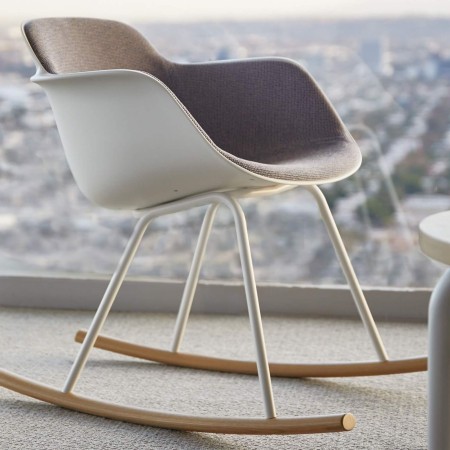 Chaise design relax avec coussin tissu intégré – Sicla