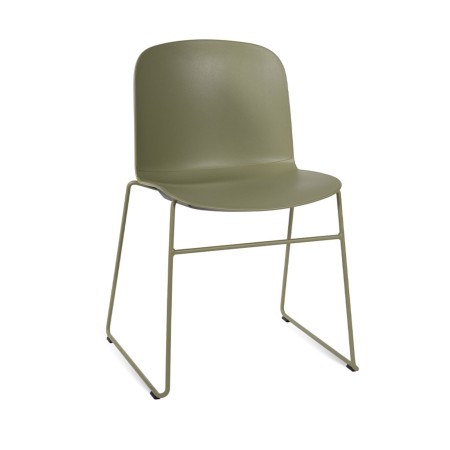 Chaise empilable avec structure traîneau métal – Relief