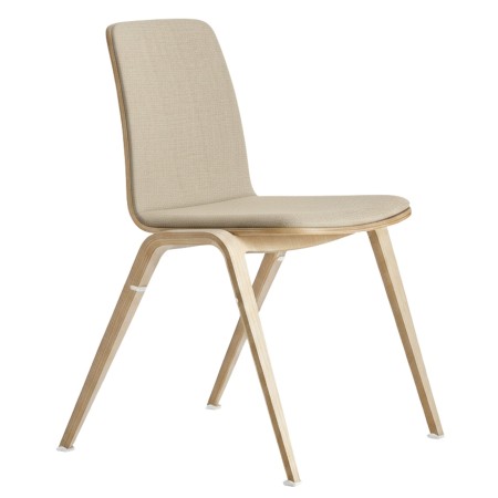 Chaise rembourrée intégrale Woodstock – Assise & dossier en tissu