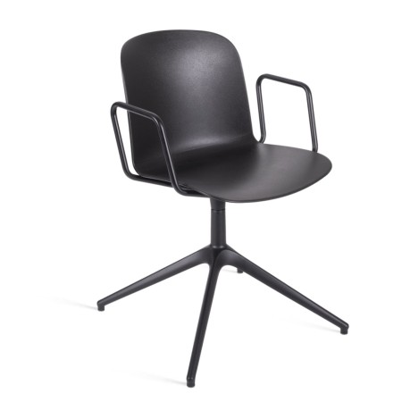 Chaise Relief pivotante avec accoudoirs et base étoile