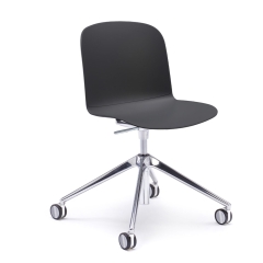 Chaise Relief à roulettes avec base étoile pivotante