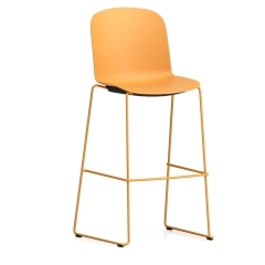 Tabouret haut Relief pieds traîneau pour bar