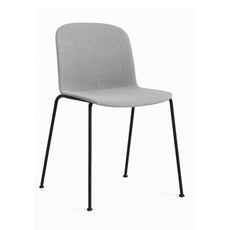 Chaise tapissée tissu avec pieds tube pour réunion ou accueil – Relief Tissu