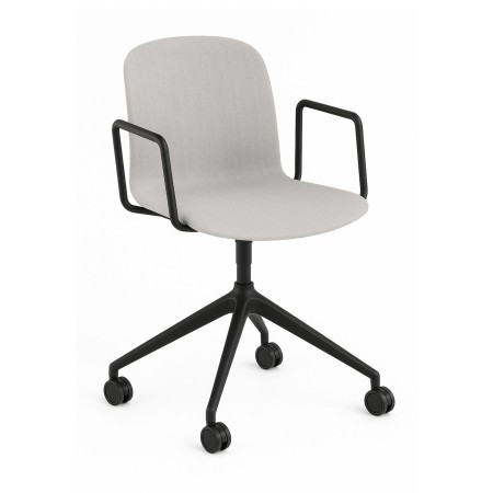 Chaise Relief pivotante sur roues avec accoudoirs