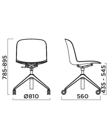 Siège ergonomique avec hauteur ajustable – Relief