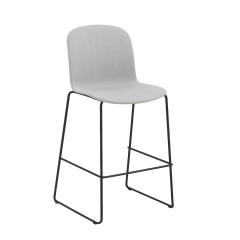 Tabouret haut Relief avec assise tissu