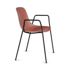Chaise extérieure Pure Loop Mono avec accoudoirs