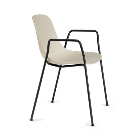 Siège design extérieur avec accoudoirs intégrés	 pure loop mono en beige