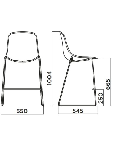 Tabouret design pour extérieur