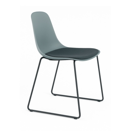Chaise Pure Loop Mono rembourrée