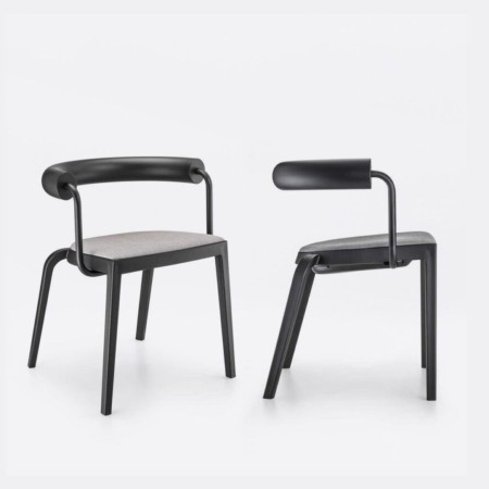 Chaise rembourrée pour le travail ou salle d'attente moderne - modèle BI 20s