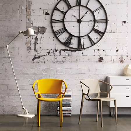 Salle d'attente avec chaise Fiorellina - accoudoirs et dossier plein 