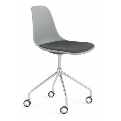 Chaise Pure Loop Mono sur roulettes