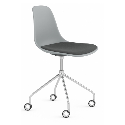 Chaise Pure Loop Mono sur roulettes