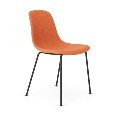 chaise fixe design avec coque tissu