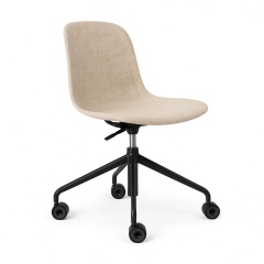 chaise réglable à roulettes en tissu
