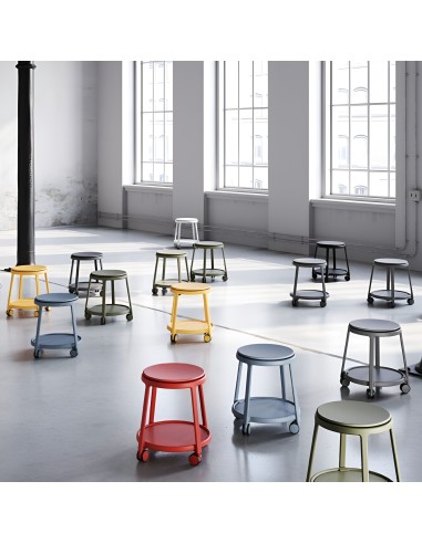 nuancier couleurs pour tabouret ROUND&ROLL assise plastique