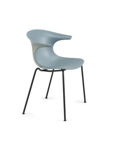 Chaise Loop Mono en plastique et acier pour terrasses résistante