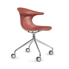 chaise pivotante design avec roulettes