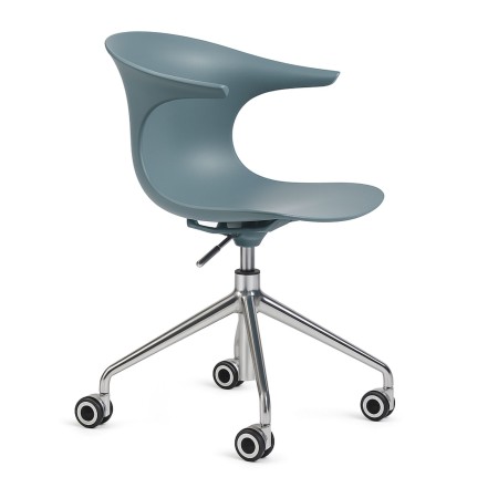 Chaise réglable à roulettes pour réunion Loop Mono Design