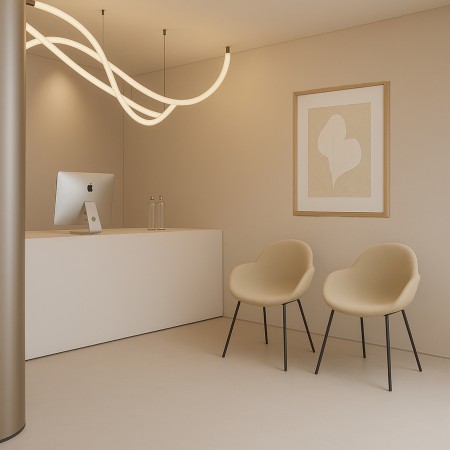 Chaise d’accueil rembourrée et stable – Cookie 4 pieds 2