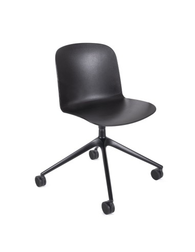 Chaise Relief à roulettes avec base étoile pivotante