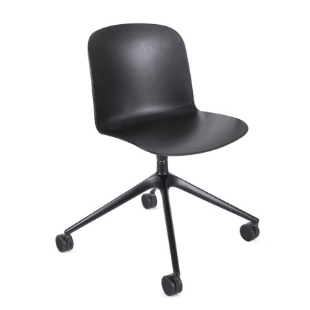 Chaise Relief à roulettes avec base étoile pivotante