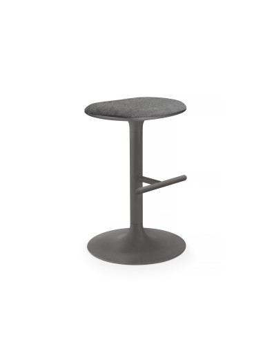 Tabouret de cuisine noir moderne - assise rembourrée confortable - FLINK