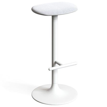Tabouret de bar pour extérieur blanc FLINK - confortable et moderne