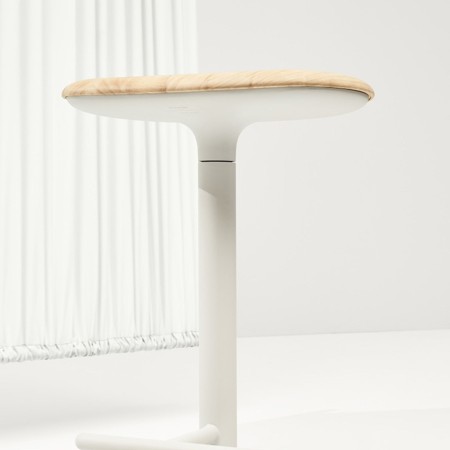 Tabouret de bar avec assise pivotante en bois - FLINK