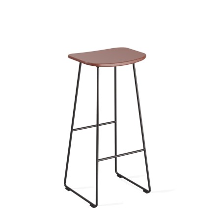 Tabouret KLEJN bar - coloris rouge pour bar et coworking coloré et pratique