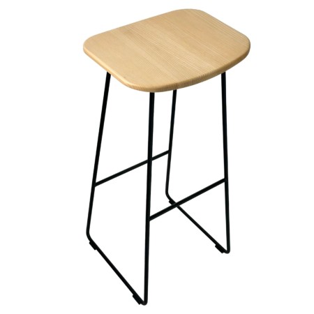 tabouret KLEJN bois et acier – hauteur 64 cm pour îlot central