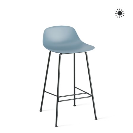 Chaise haute pour îlot de cuisine - pratique et léger pour une cuisine colorée en extérieur