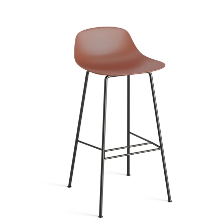 Pure Loop mini chaise haute rouge en acier et plastique - minimaliste et coloré