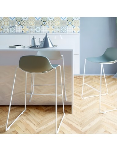 Tabouret de cuisine avec pieds en traîneau - moderne et design multicolore - Pure Loop Mini