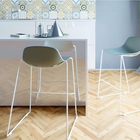 Tabouret de cuisine avec pieds en traîneau - moderne et design multicolore - Pure Loop Mini