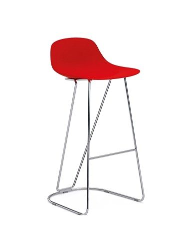 Tabouret de cuisine design en acier et plastique – piètement Dandy – Pure Loop Mini