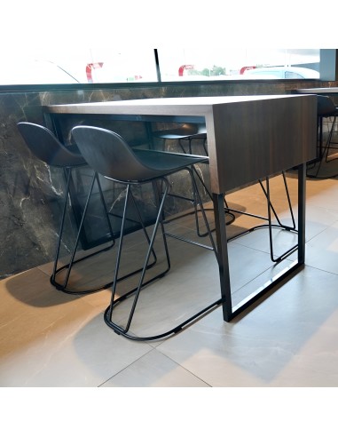 Tabouret de cuisine design en acier et plastique – piètement Dandy – Pure Loop Mini