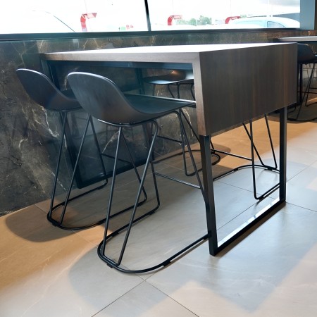 Tabouret de cuisine design en acier et plastique – piètement Dandy – Pure Loop Mini