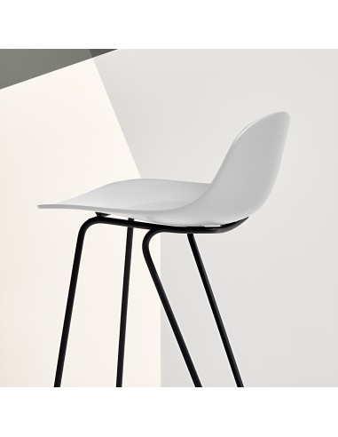 Tabouret de cuisine design en acier et plastique – piètement Dandy – Pure Loop Mini