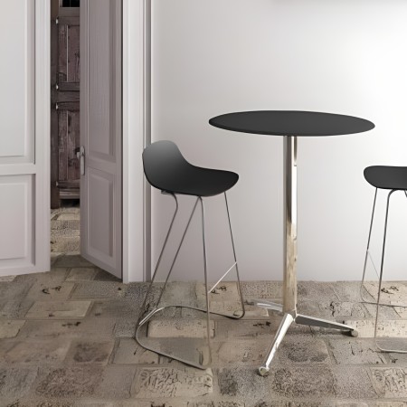 Tabouret de bar assise confortable en plastique et piètement élégant dandy Pure Loop Mini rouge 2