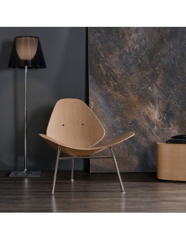 Salon bureau et travail, chaise en bois de chêne - chaleureux et stylé KRAM