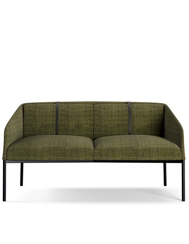 Canapé sofa DEMOISELLE vert militaire - haut de gamme confort pour salle d'attente et accueil