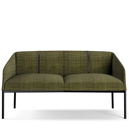 Canapé sofa DEMOISELLE vert militaire - haut de gamme confort pour salle d'attente et accueil