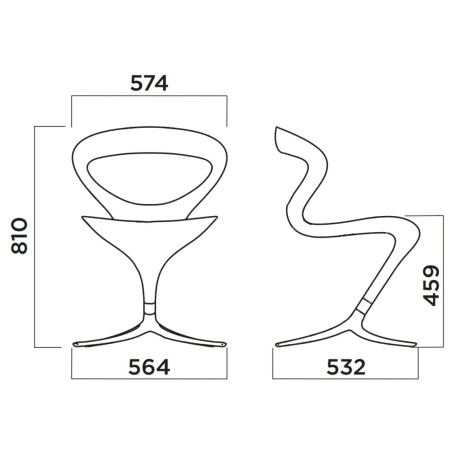 Dimensions chaise Callita