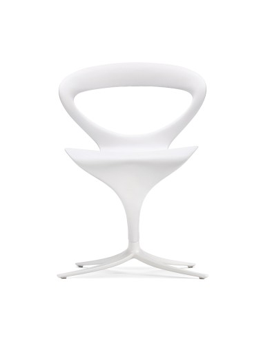 Chaise Callita blanche – vue frontale intérieur épuré et moderne