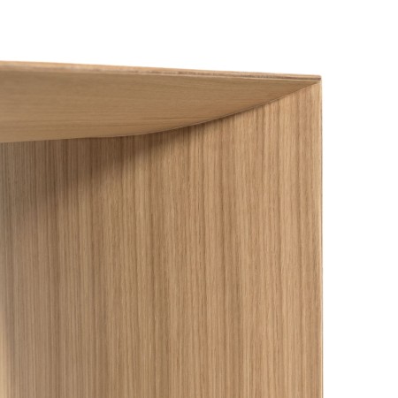 Détail de l'assise en chêne naturel - banc Museum 1 seat