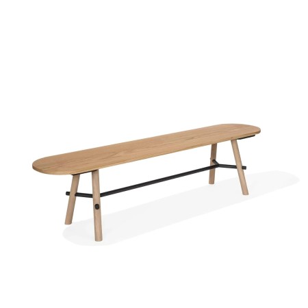 banc Record Bench en bois massif avec hauteur d’assise 450 mm - chêne naturel