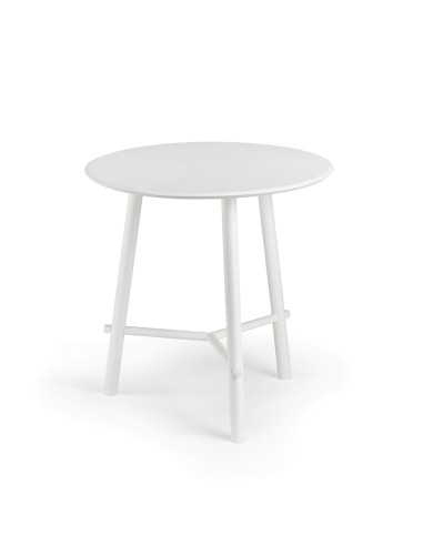 Table hauteur 710 pour bistrot, café, restauration - acier et bois Record Contract